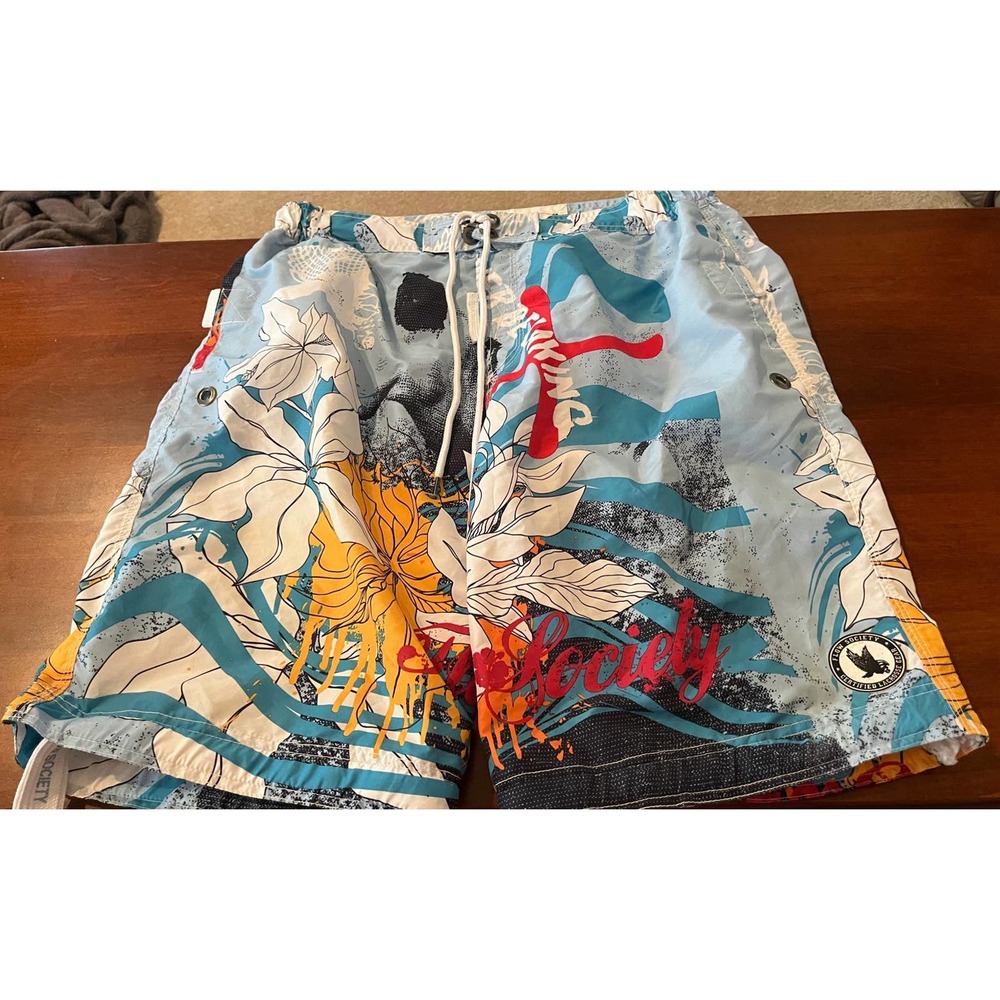 Flow Society Lacrosse Board Shorts Men’s Size L